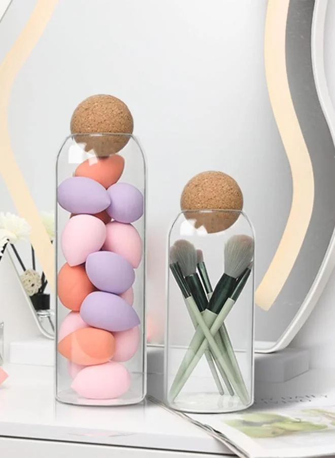 Casa Quesera  1000 ml Glass Storage Jars with Ball Cork Lids Set of 3  | Best Price UAE